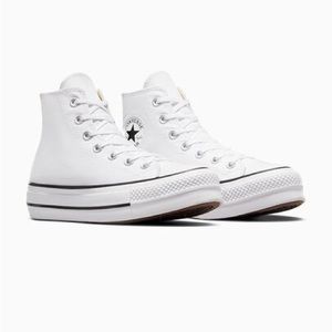 Converse Chuck Taylor All Star Lift Platform White High Top Sneakers